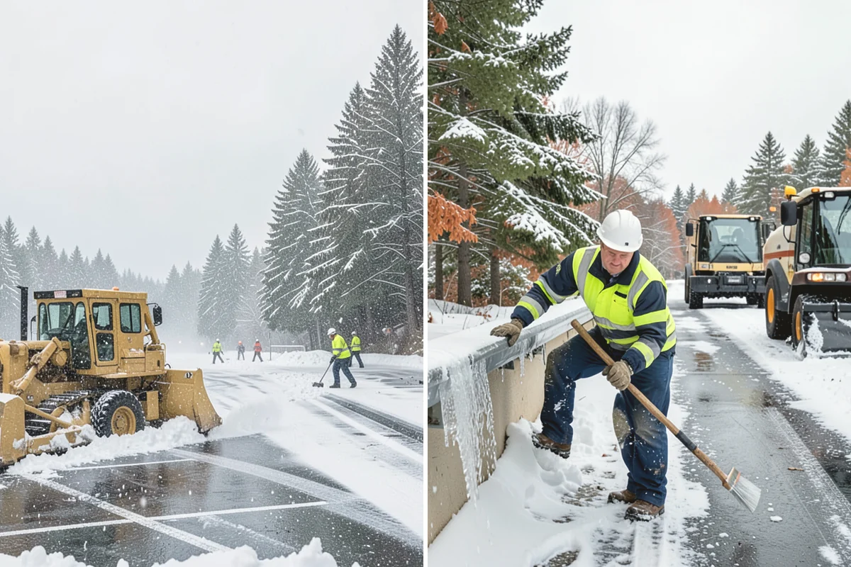 Warehouse Snow Removal in Carnation, King County, WA - Review dock layout, apron space, and trailer staging zones