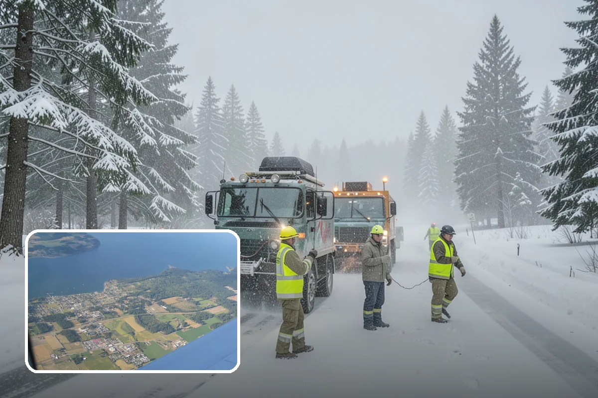 Warehouse Snow Removal in Coupeville, Island County, WA - Open dock doors and trailer staging areas