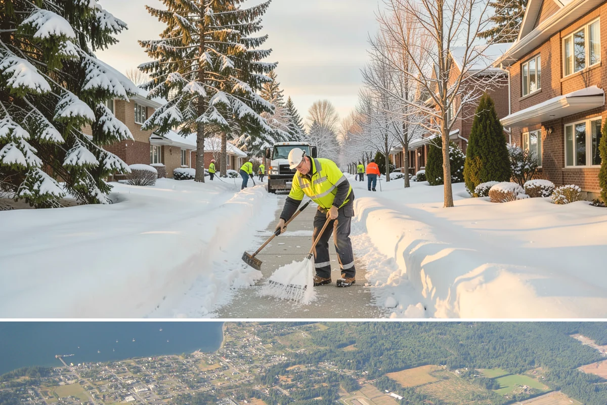 Warehouse Snow Removal in Coupeville, Island County, WA - Warehouses face peak risk during December and January cold snaps when wet snow compacts quickly under continuous trailer traffic.