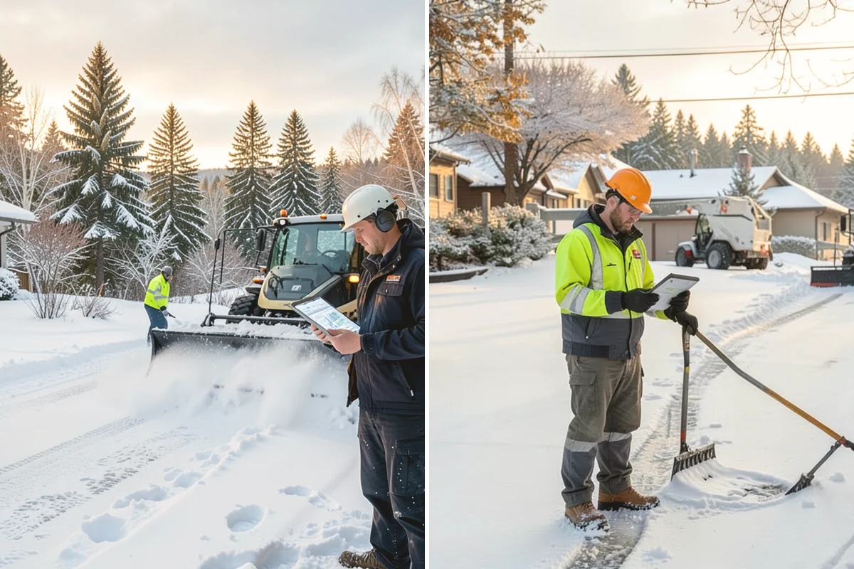 Warehouse Snow Removal in Covington, King County, WA - Review dock layout, apron space, and trailer staging zones