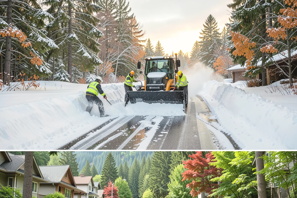 Warehouse Snow Removal in Darrington, Snohomish County, WA - Warehouses face peak risk during December and January cold snaps when wet snow compacts quickly under continuous trailer traffic.