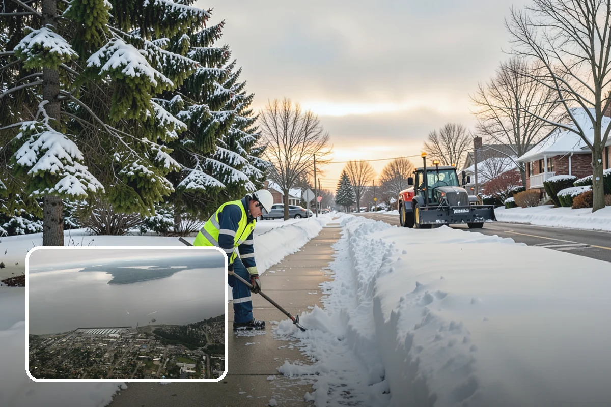 Warehouse Snow Removal in Des Moines, King County, WA - Open dock doors and trailer staging areas