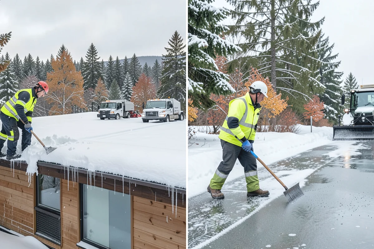 Warehouse Snow Removal in Des Moines, King County, WA - Review dock layout, apron space, and trailer staging zones