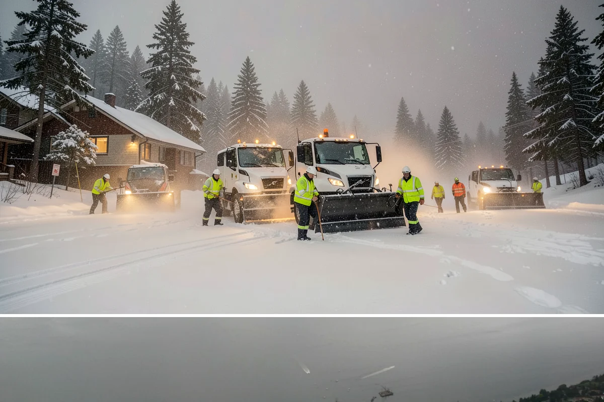 Warehouse Snow Removal in Des Moines, King County, WA - Warehouses face peak risk during December and January cold snaps when wet snow compacts quickly under continuous trailer traffic.
