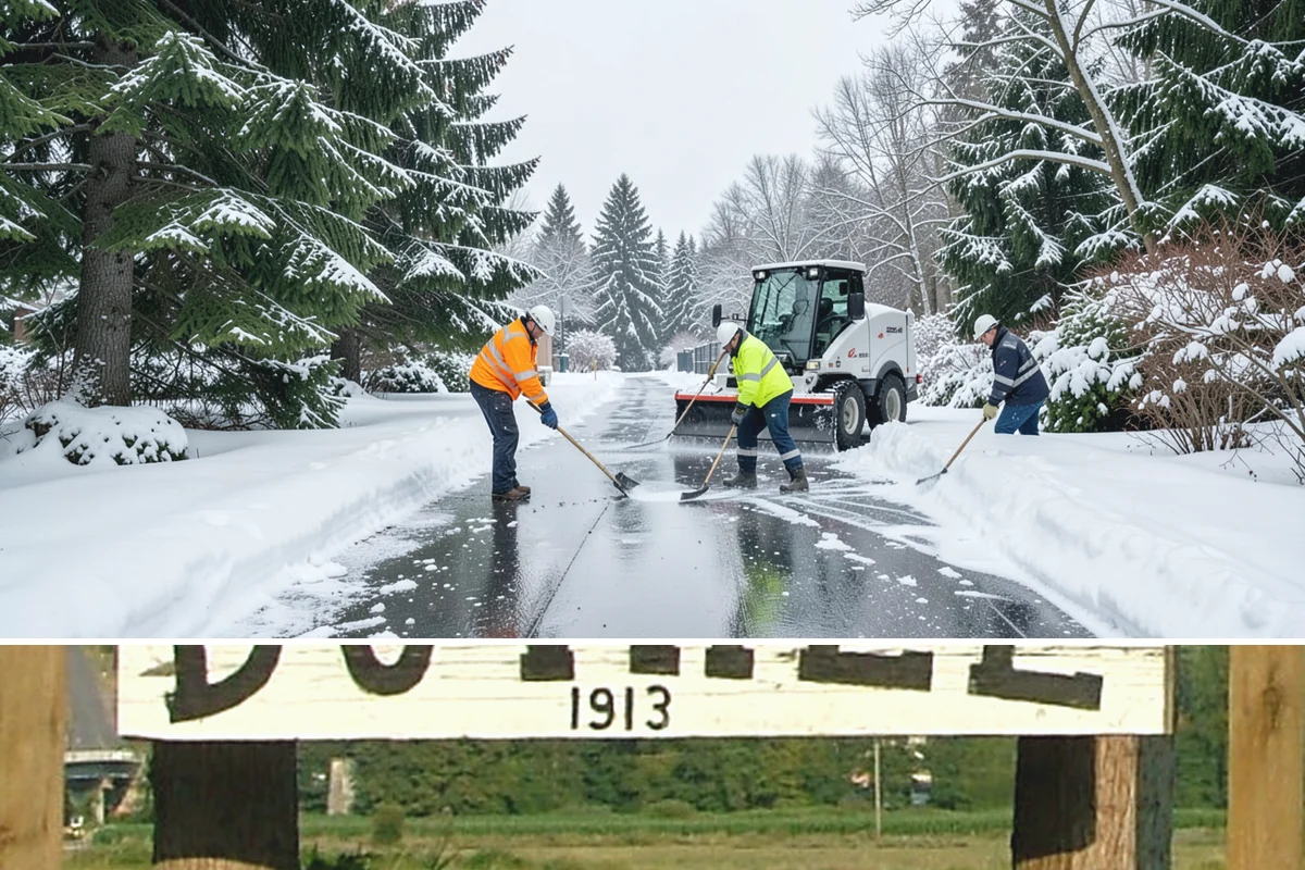 Warehouse Snow Removal in Duvall, King County, WA - Warehouses face peak risk during December and January cold snaps when wet snow compacts quickly under continuous trailer traffic.