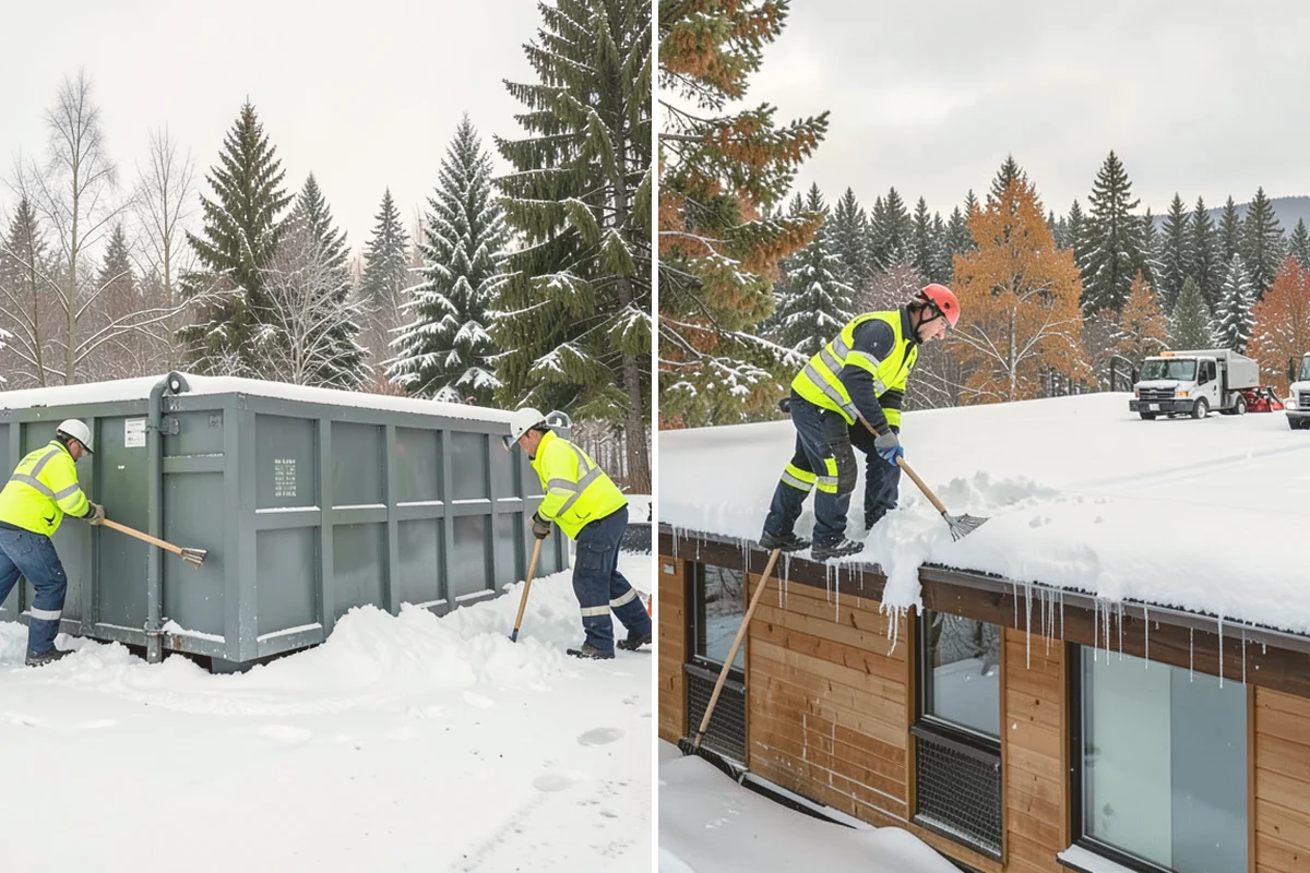 Warehouse Snow Removal in Eatonville, Pierce County, WA - Review dock layout, apron space, and trailer staging zones