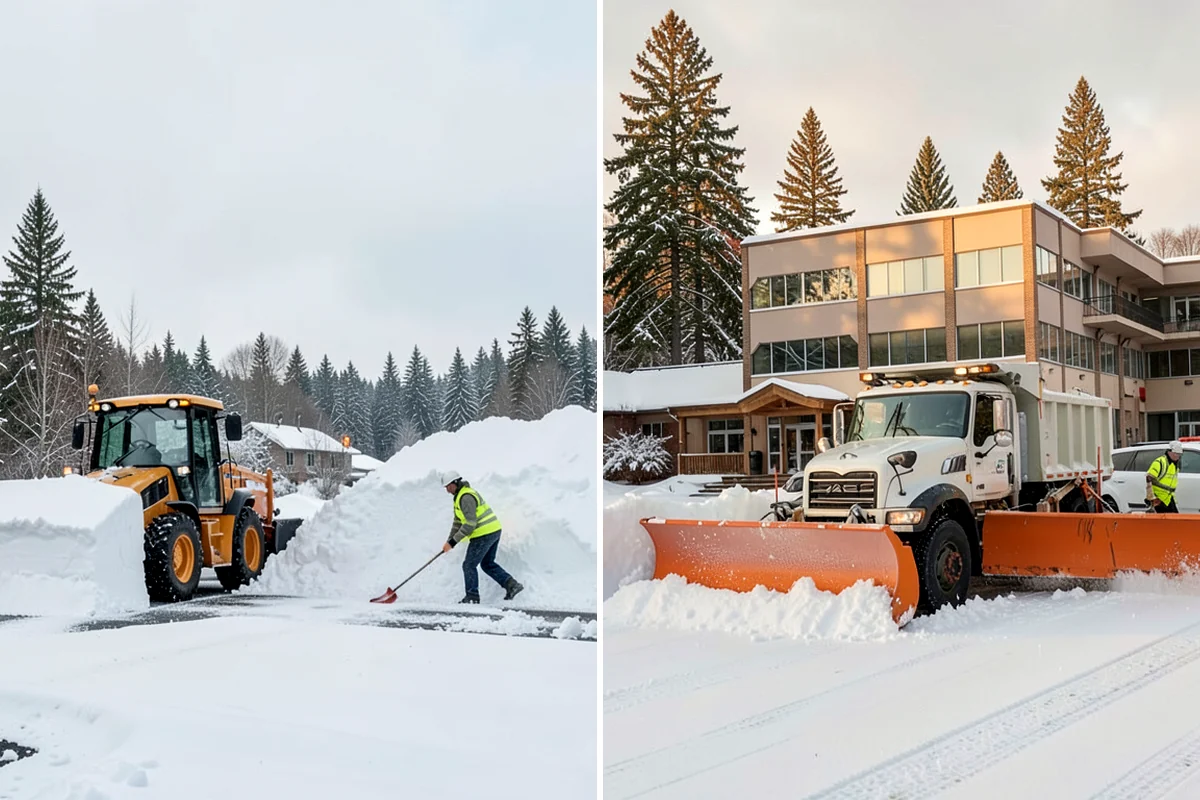 Warehouse Snow Removal in Everett, Snohomish County, WA - Review dock layout, apron space, and trailer staging zones