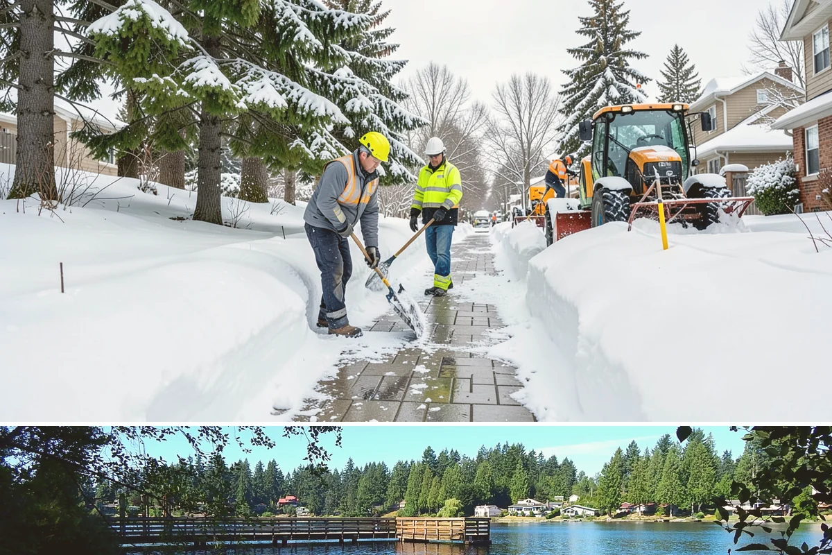 Warehouse Snow Removal in Federal Way, King County, WA - Warehouses face peak risk during December and January cold snaps when wet snow compacts quickly under continuous trailer traffic.