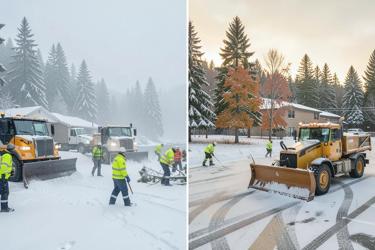Warehouse Snow Removal in Gold Bar, Snohomish County, WA - Review dock layout, apron space, and trailer staging zones