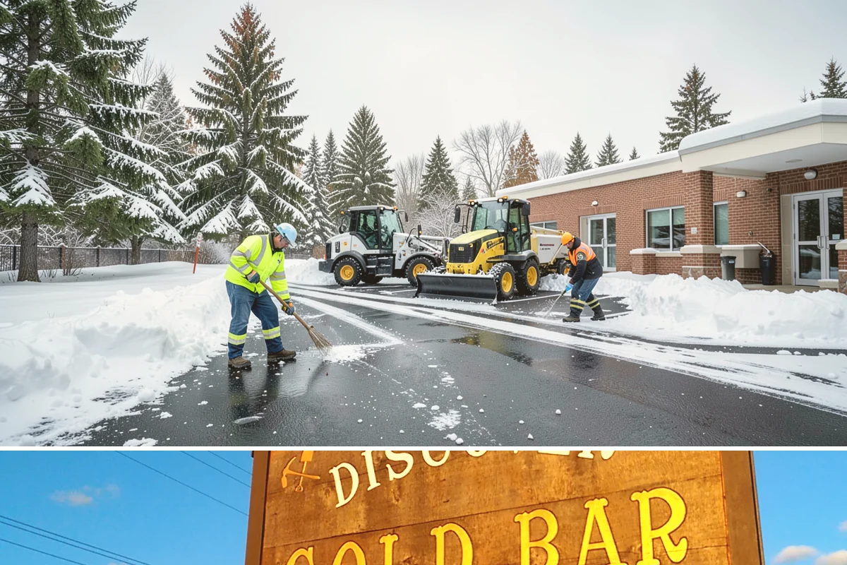 Warehouse Snow Removal in Gold Bar, Snohomish County, WA - Warehouses face peak risk during December and January cold snaps when wet snow compacts quickly under continuous trailer traffic.