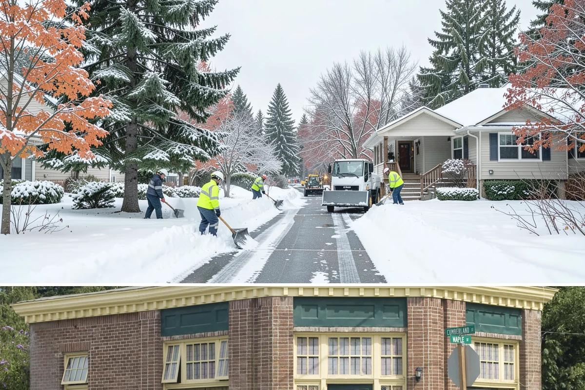 Warehouse Snow Removal in Hamilton, Skagit County, WA - Warehouses face peak risk during December and January cold snaps when wet snow compacts quickly under continuous trailer traffic.