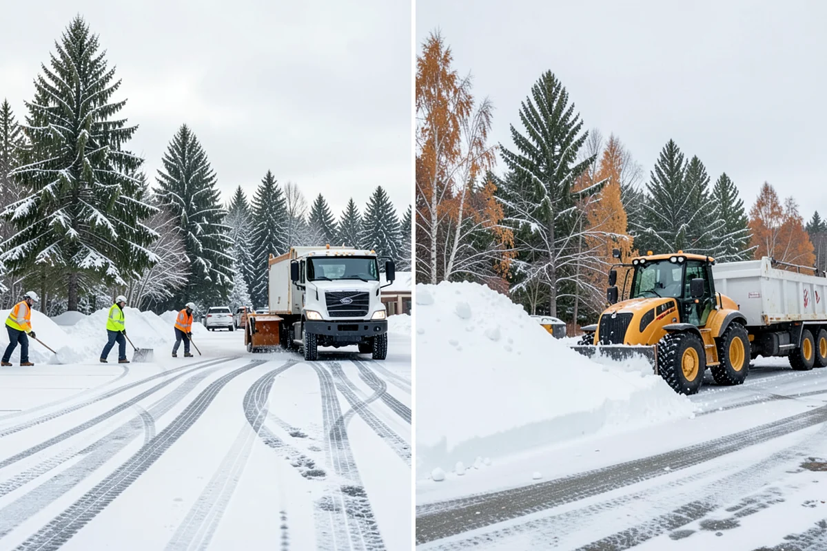 Warehouse Snow Removal in Hunts Point, King County, WA - Review dock layout, apron space, and trailer staging zones