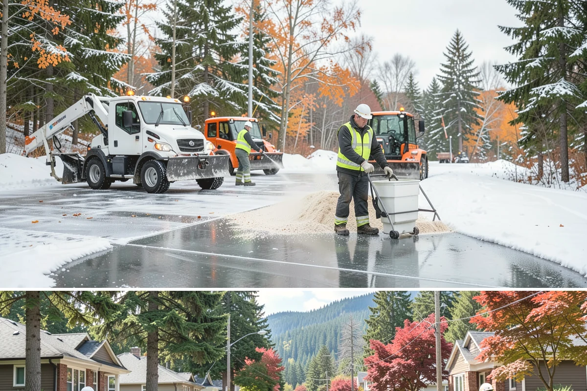 Warehouse Snow Removal in Hunts Point, King County, WA - Warehouses face peak risk during December and January cold snaps when wet snow compacts quickly under continuous trailer traffic.