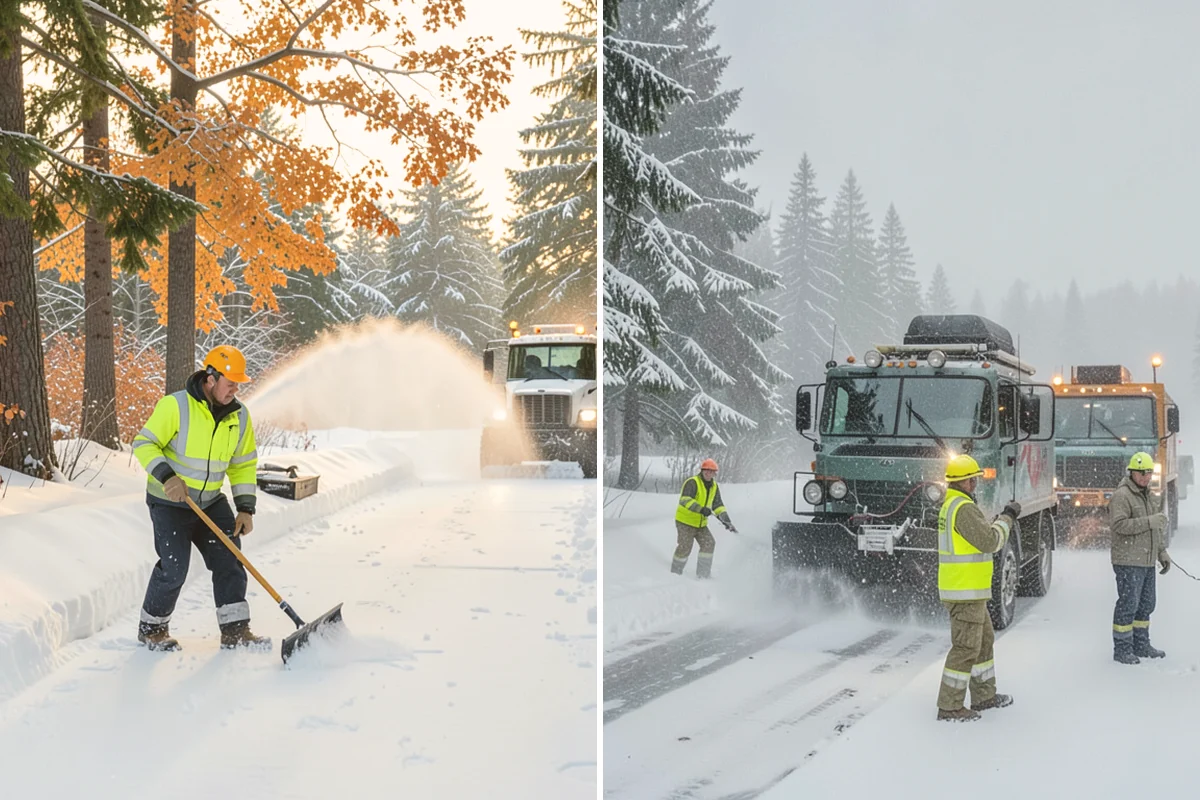 Warehouse Snow Removal in Index, Snohomish County, WA - Review dock layout, apron space, and trailer staging zones