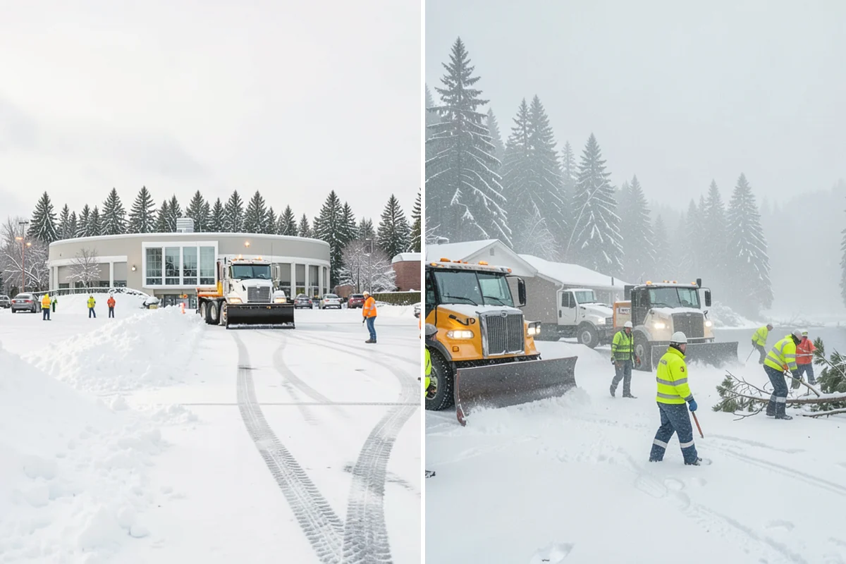 Warehouse Snow Removal in Issaquah, King County, WA - Review dock layout, apron space, and trailer staging zones