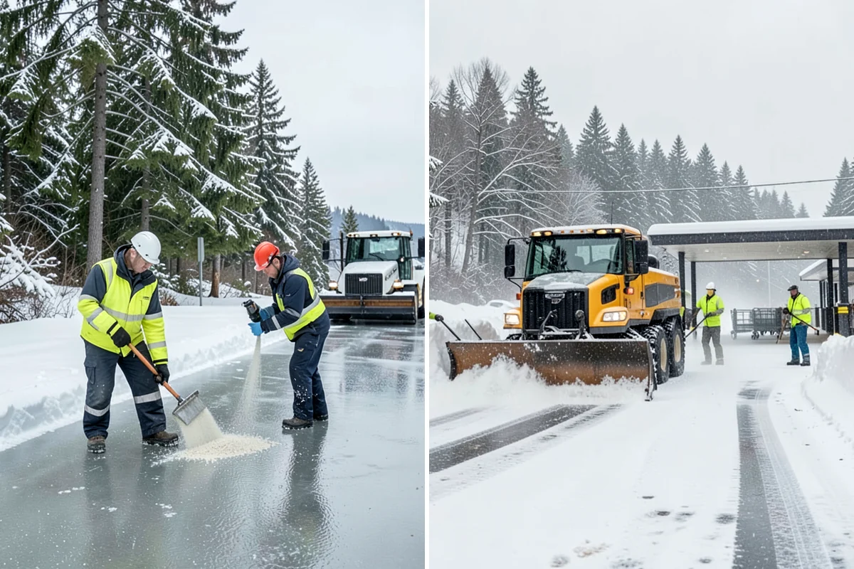 Warehouse Snow Removal in Kenmore, King County, WA - Review dock layout, apron space, and trailer staging zones