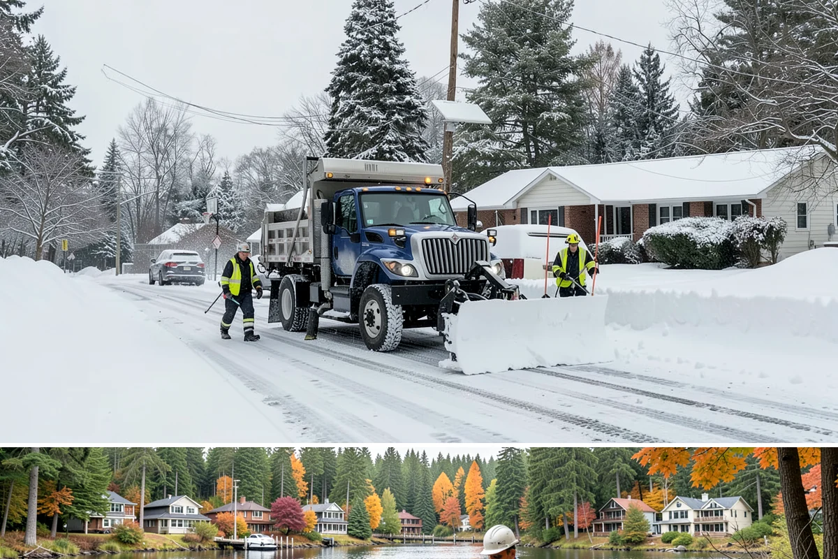 Warehouse Snow Removal in La Conner, Skagit County, WA - Warehouses face peak risk during December and January cold snaps when wet snow compacts quickly under continuous trailer traffic.