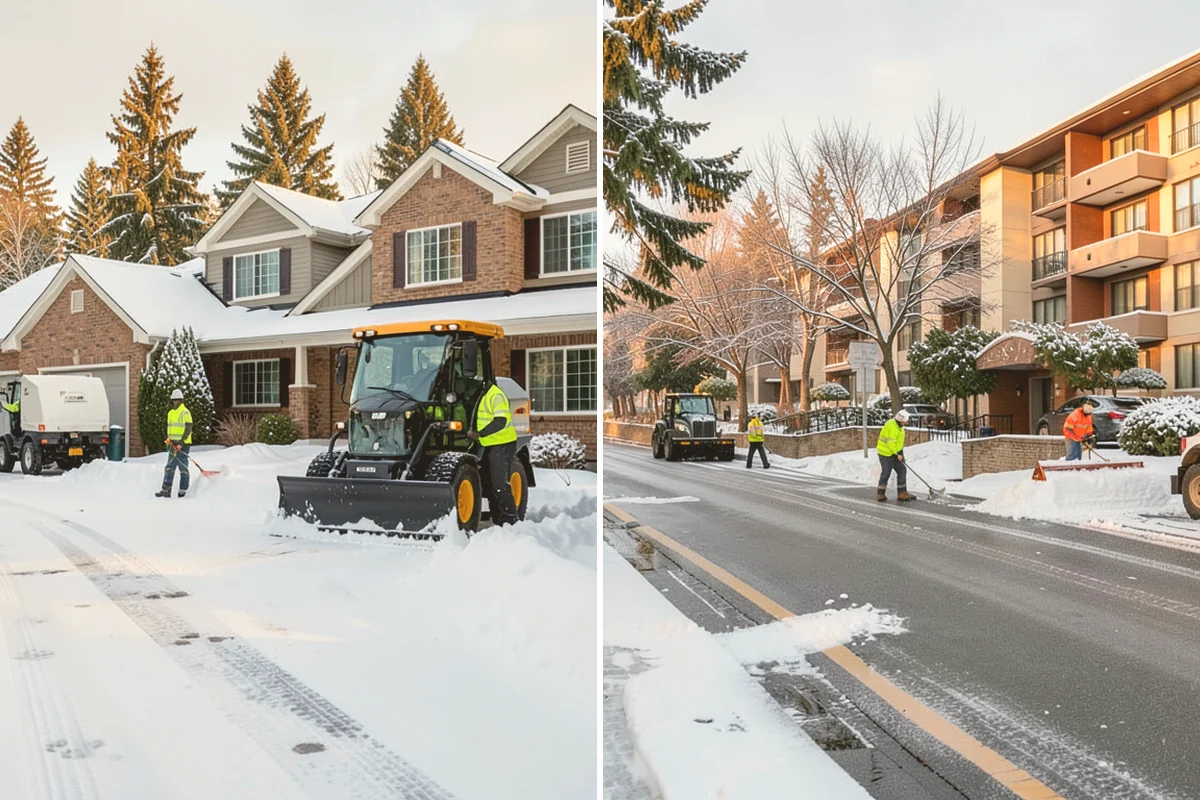 Warehouse Snow Removal in Langley, Island County, WA - Review dock layout, apron space, and trailer staging zones