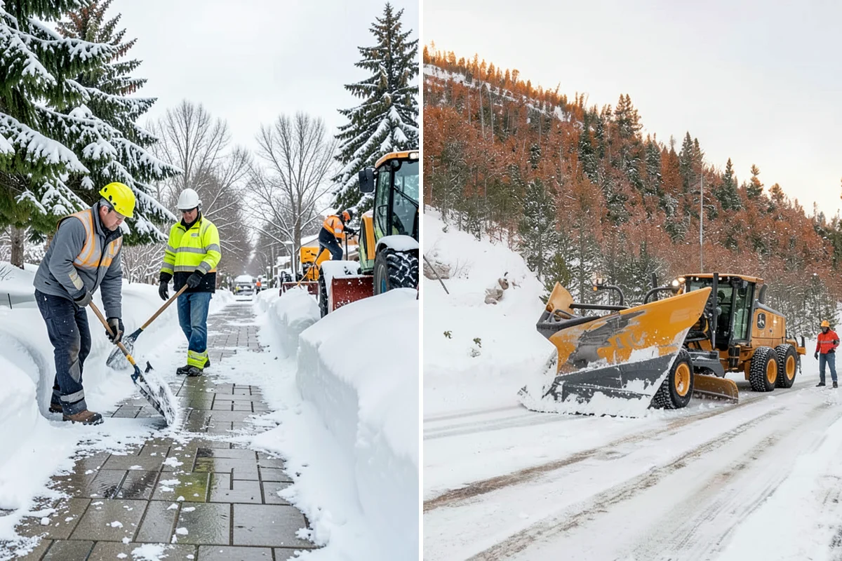 Warehouse Snow Removal in Lyman, Skagit County, WA - Review dock layout, apron space, and trailer staging zones