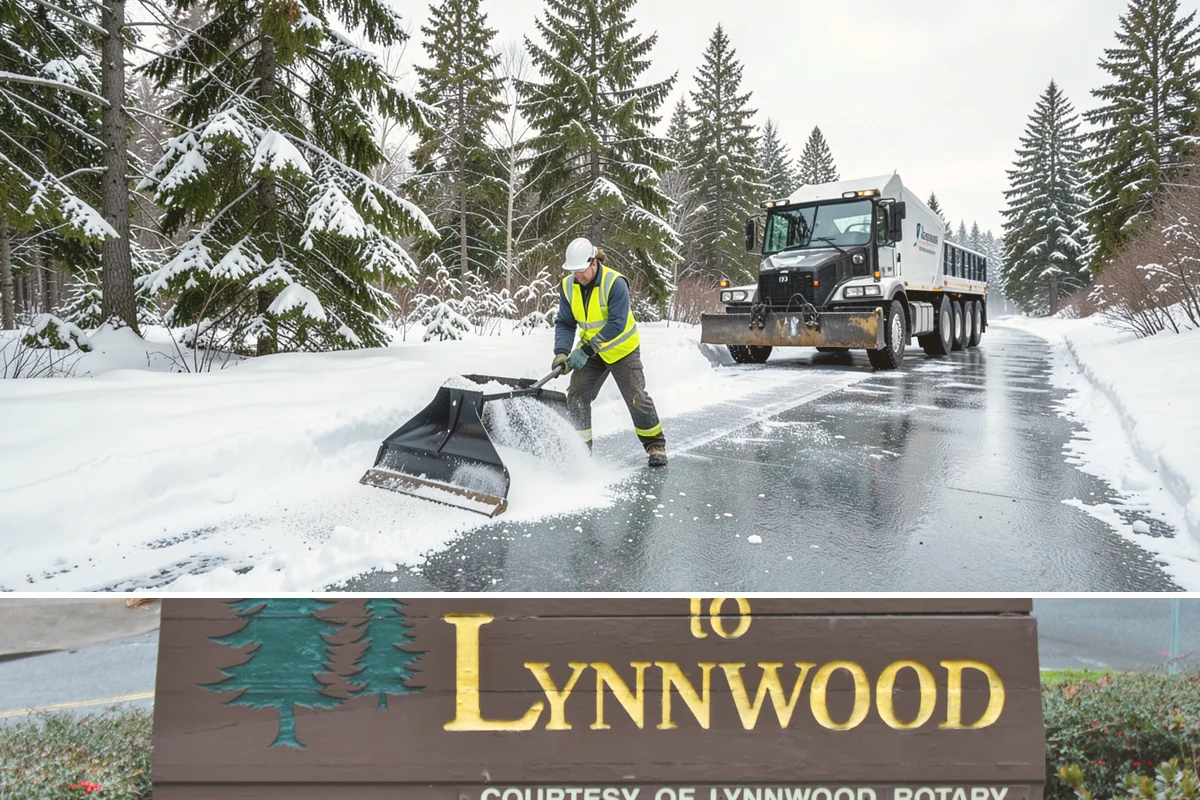 Warehouse Snow Removal in Lynnwood, Snohomish County, WA - Warehouses face peak risk during December and January cold snaps when wet snow compacts quickly under continuous trailer traffic.