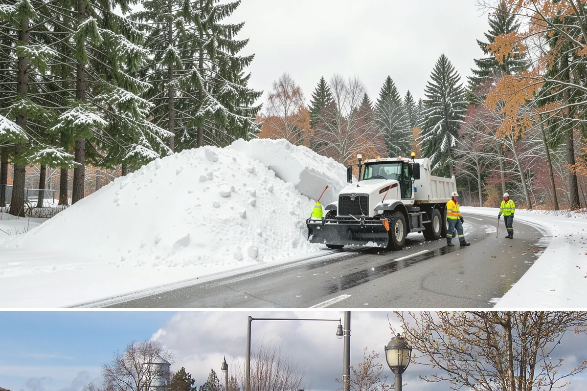 Warehouse Snow Removal in Marysville, Snohomish County, WA - Warehouses face peak risk during December and January cold snaps when wet snow compacts quickly under continuous trailer traffic.