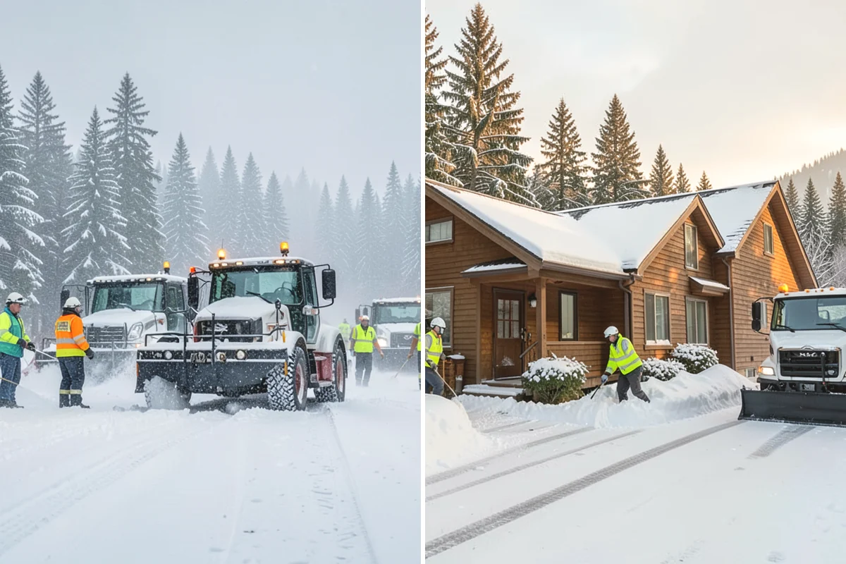 Warehouse Snow Removal in Mill Creek, Snohomish County, WA - Review dock layout, apron space, and trailer staging zones