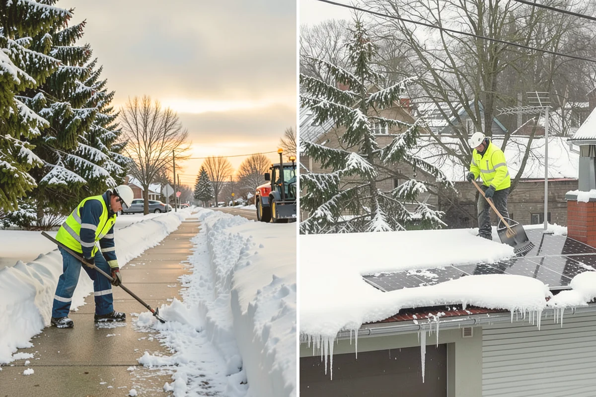 Warehouse Snow Removal in Milton, King County, WA - Review dock layout, apron space, and trailer staging zones