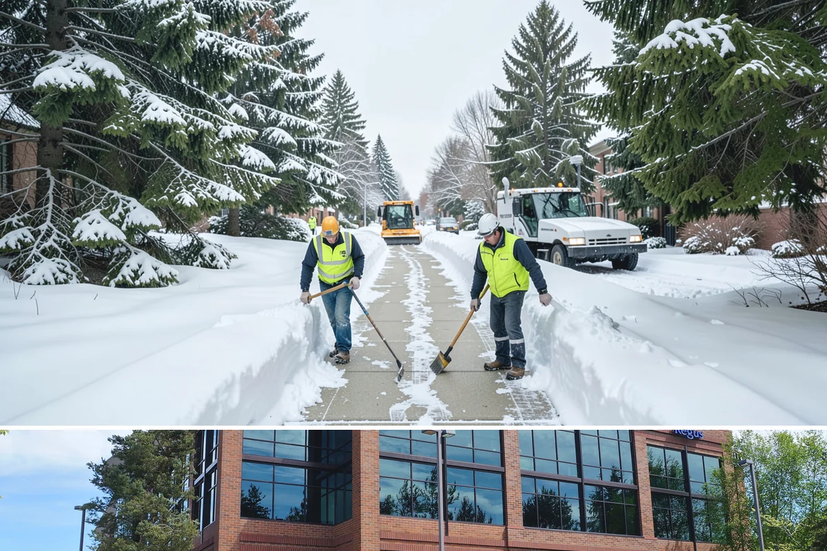 Warehouse Snow Removal in Mountlake Terrace, Snohomish County, WA - Warehouses face peak risk during December and January cold snaps when wet snow compacts quickly under continuous trailer traffic.