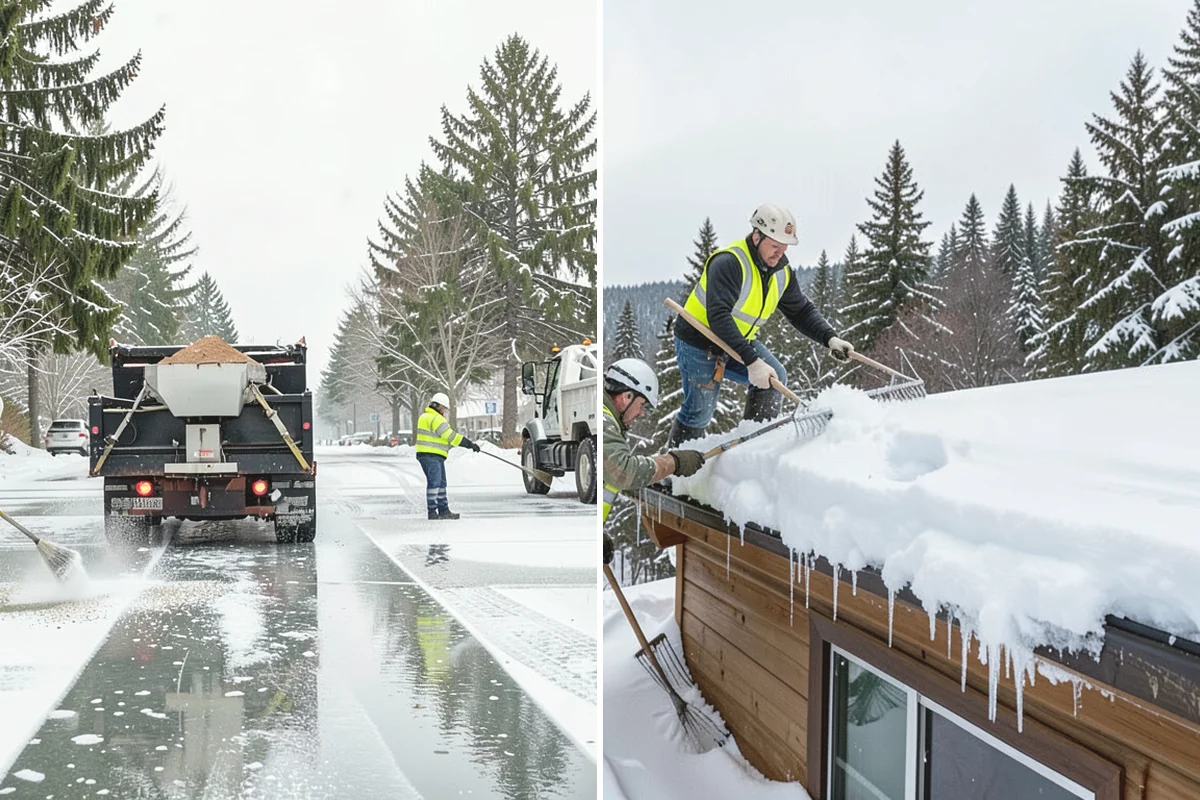 Warehouse Snow Removal in Mukilteo, Snohomish County, WA - Review dock layout, apron space, and trailer staging zones