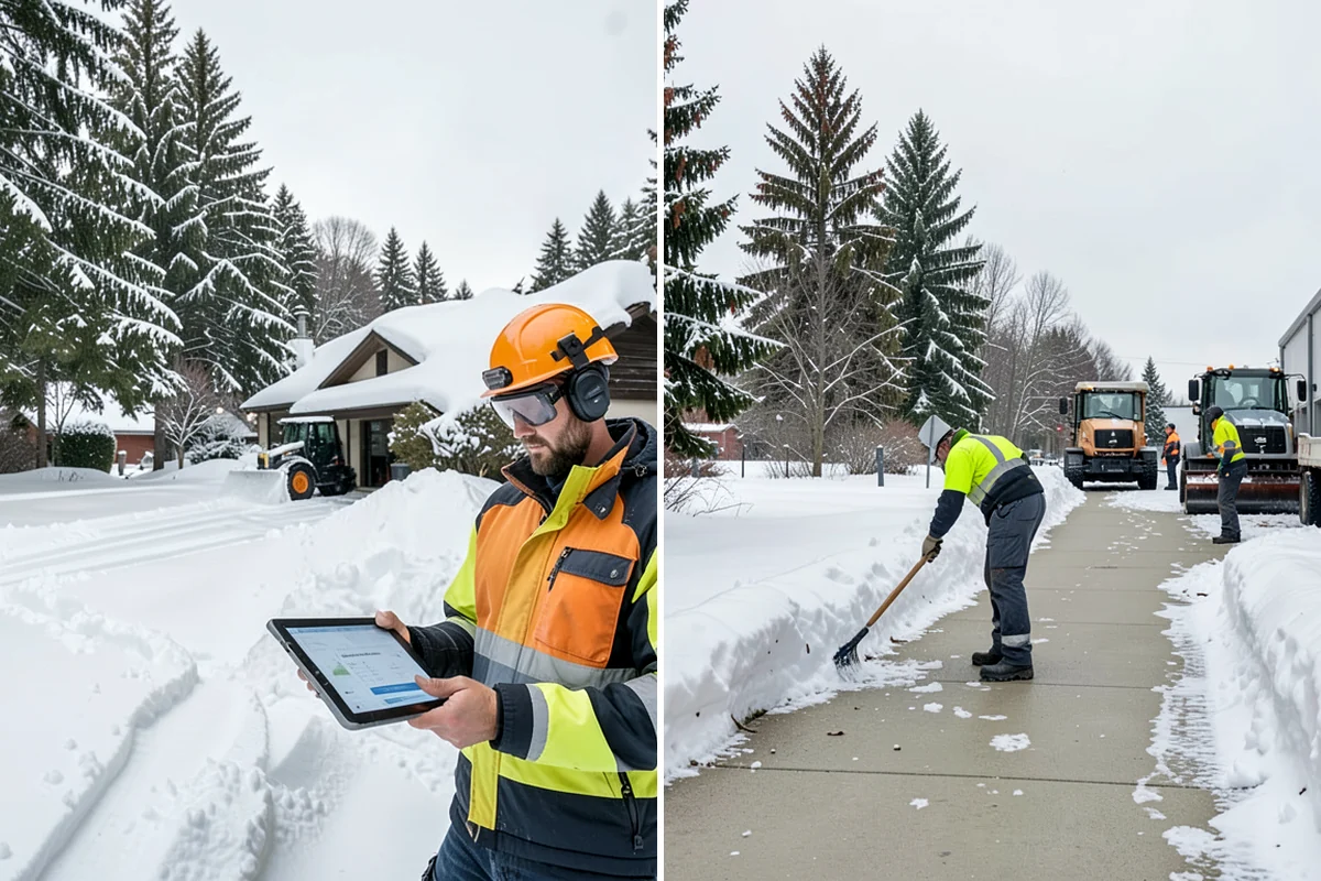 Warehouse Snow Removal in Normandy Park, King County, WA - Review dock layout, apron space, and trailer staging zones