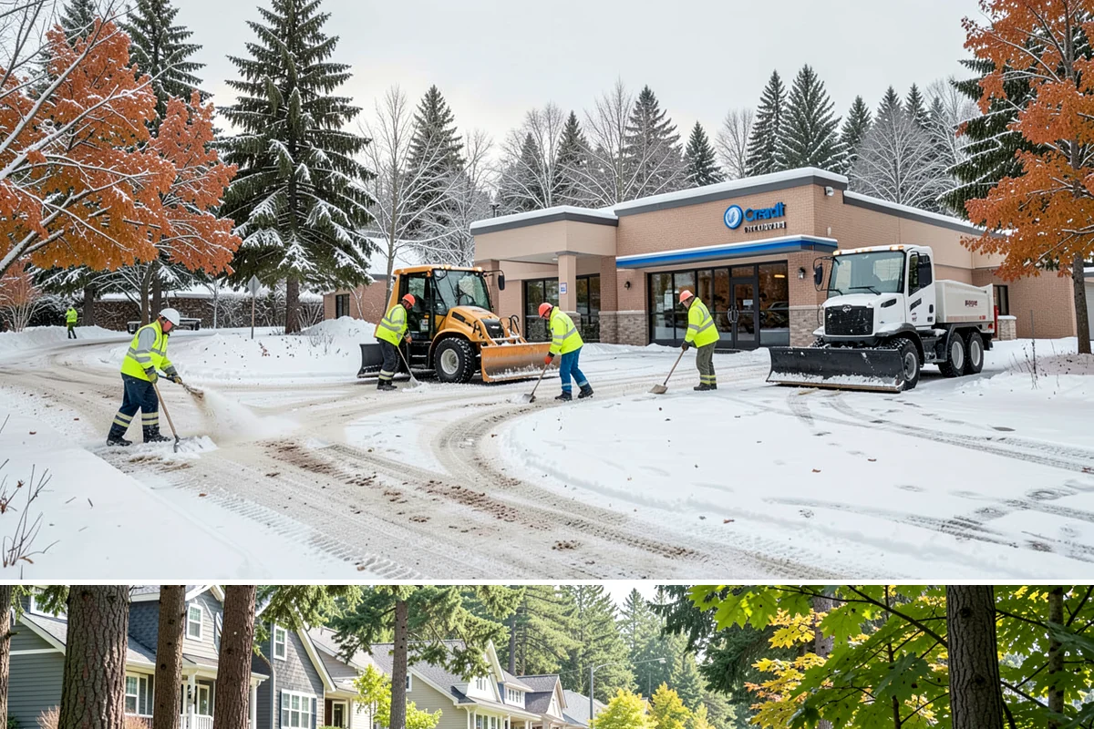 Warehouse Snow Removal in Normandy Park, King County, WA - Warehouses face peak risk during December and January cold snaps when wet snow compacts quickly under continuous trailer traffic.