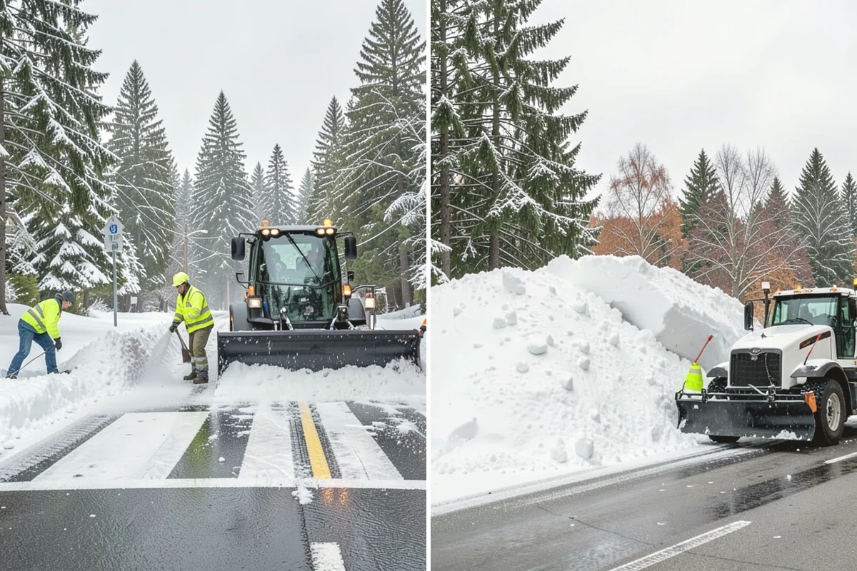 Warehouse Snow Removal in North Bend, King County, WA - Review dock layout, apron space, and trailer staging zones