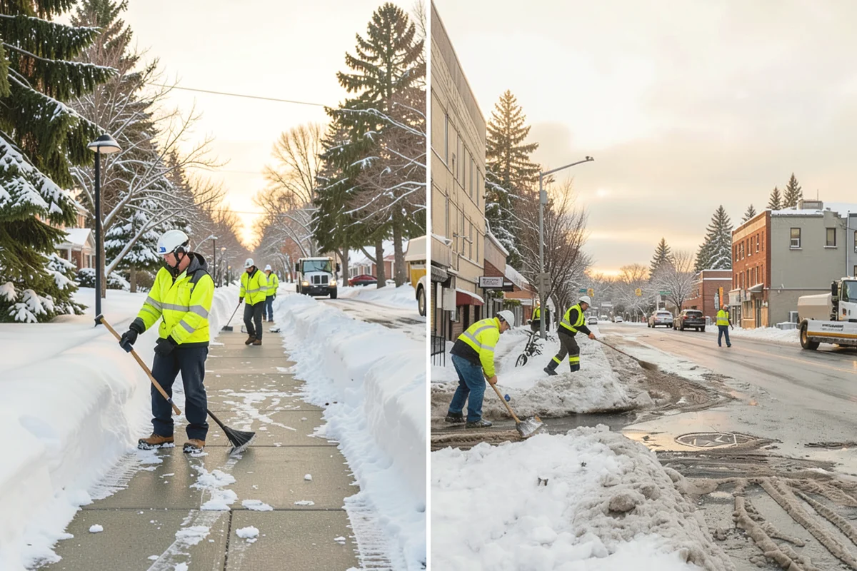Warehouse Snow Removal in Oak Harbor, Island County, WA - Review dock layout, apron space, and trailer staging zones