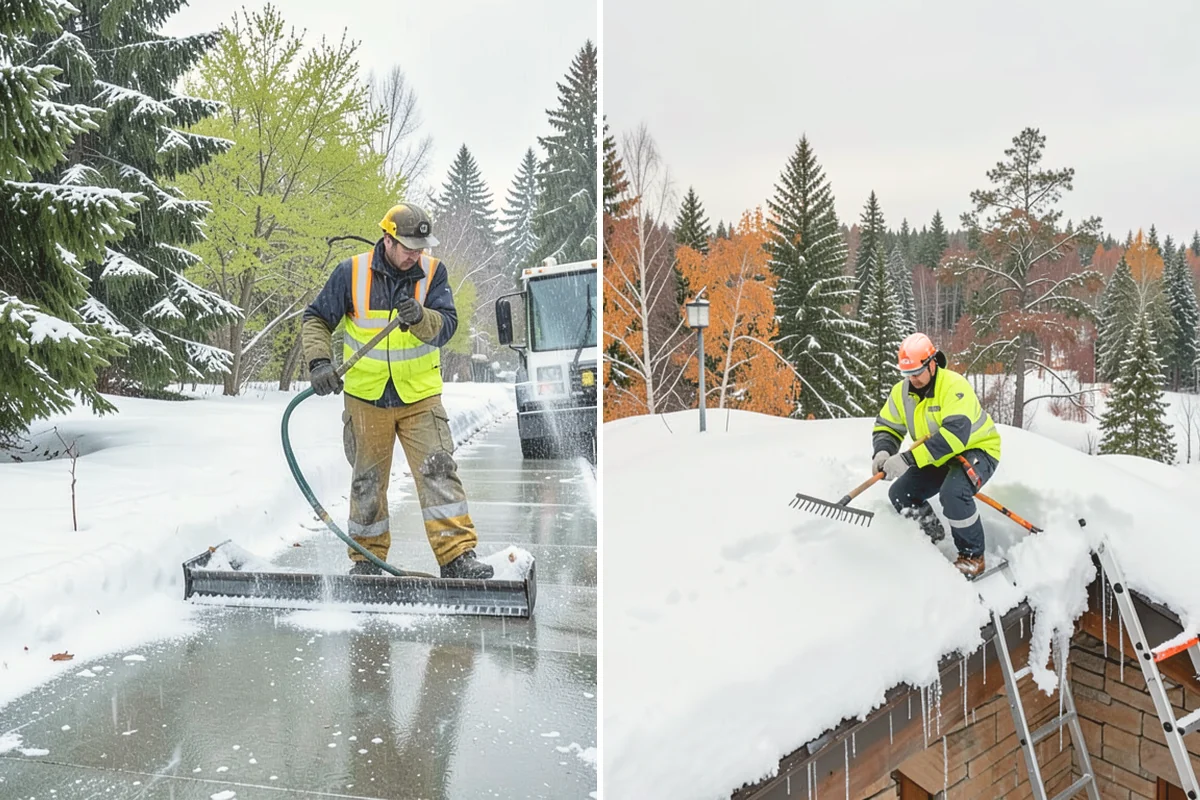 Warehouse Snow Removal in Orting, Pierce County, WA - Review dock layout, apron space, and trailer staging zones