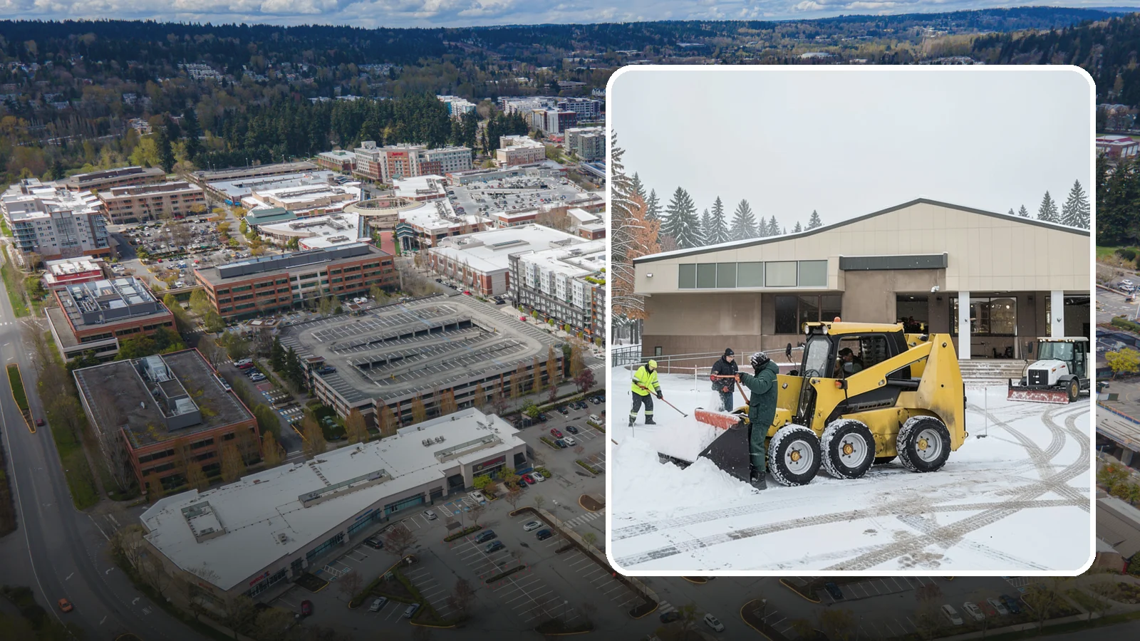 Warehouse Snow Removal in Redmond, King County, WA - Keep dock doors, drive lanes, and staging areas clear so your warehouse keeps loading through Western Washington cold snaps.