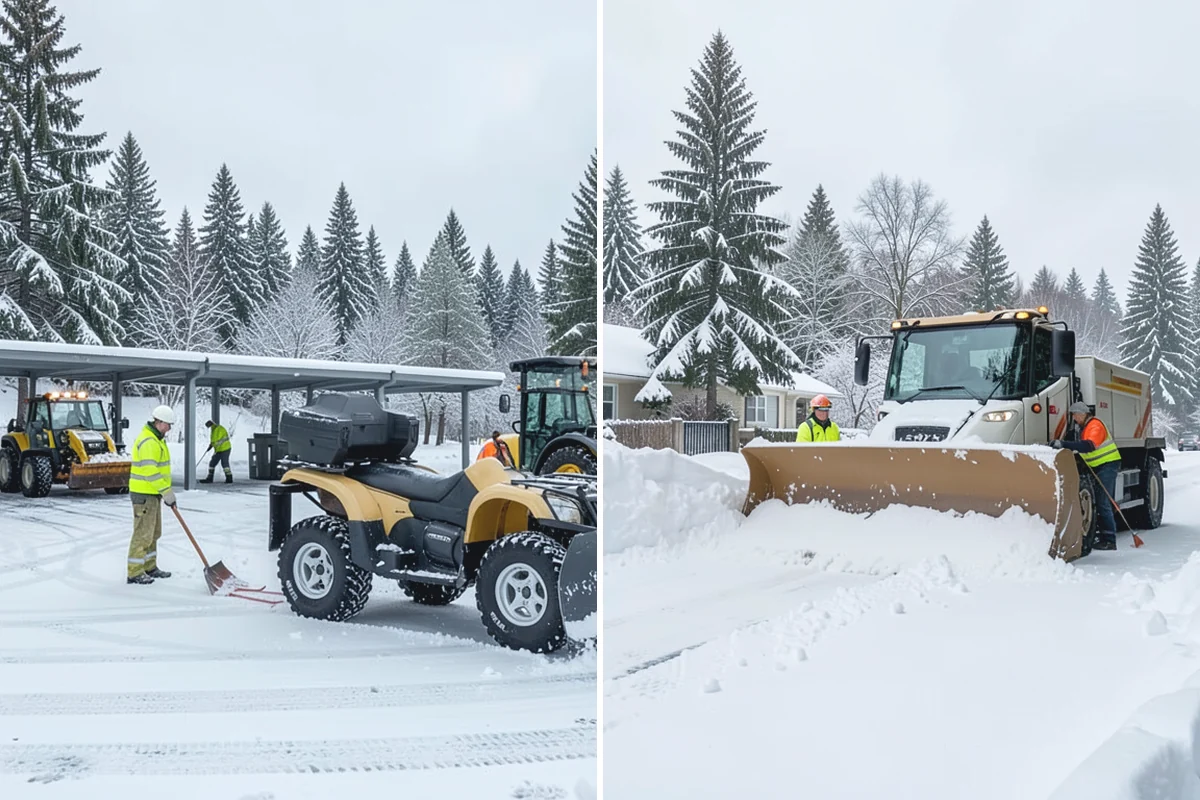 Warehouse Snow Removal in Renton, King County, WA - Review dock layout, apron space, and trailer staging zones