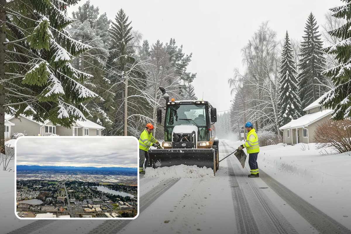 Warehouse Snow Removal in SeaTac, King County, WA - Open dock doors and trailer staging areas
