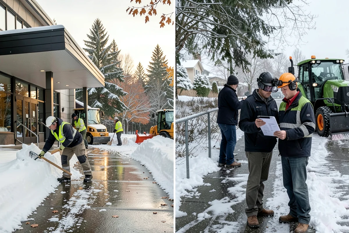 Warehouse Snow Removal in SeaTac, King County, WA - Review dock layout, apron space, and trailer staging zones