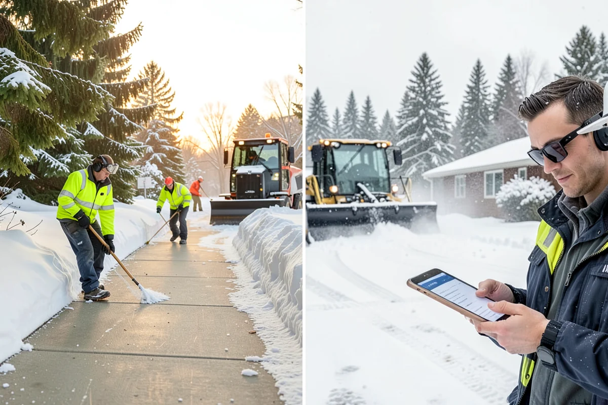Warehouse Snow Removal in Sedro-Woolley, Skagit County, WA - Review dock layout, apron space, and trailer staging zones