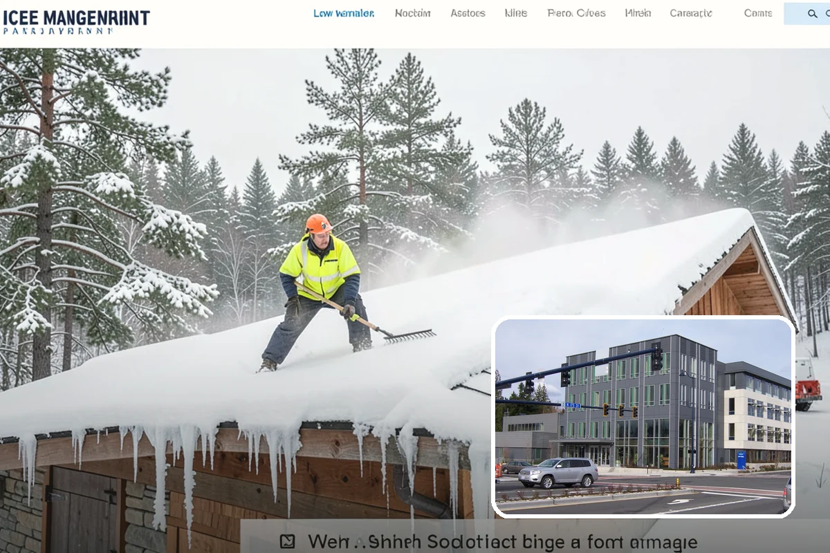 Warehouse Snow Removal in Shoreline, King County, WA - Open dock doors and trailer staging areas