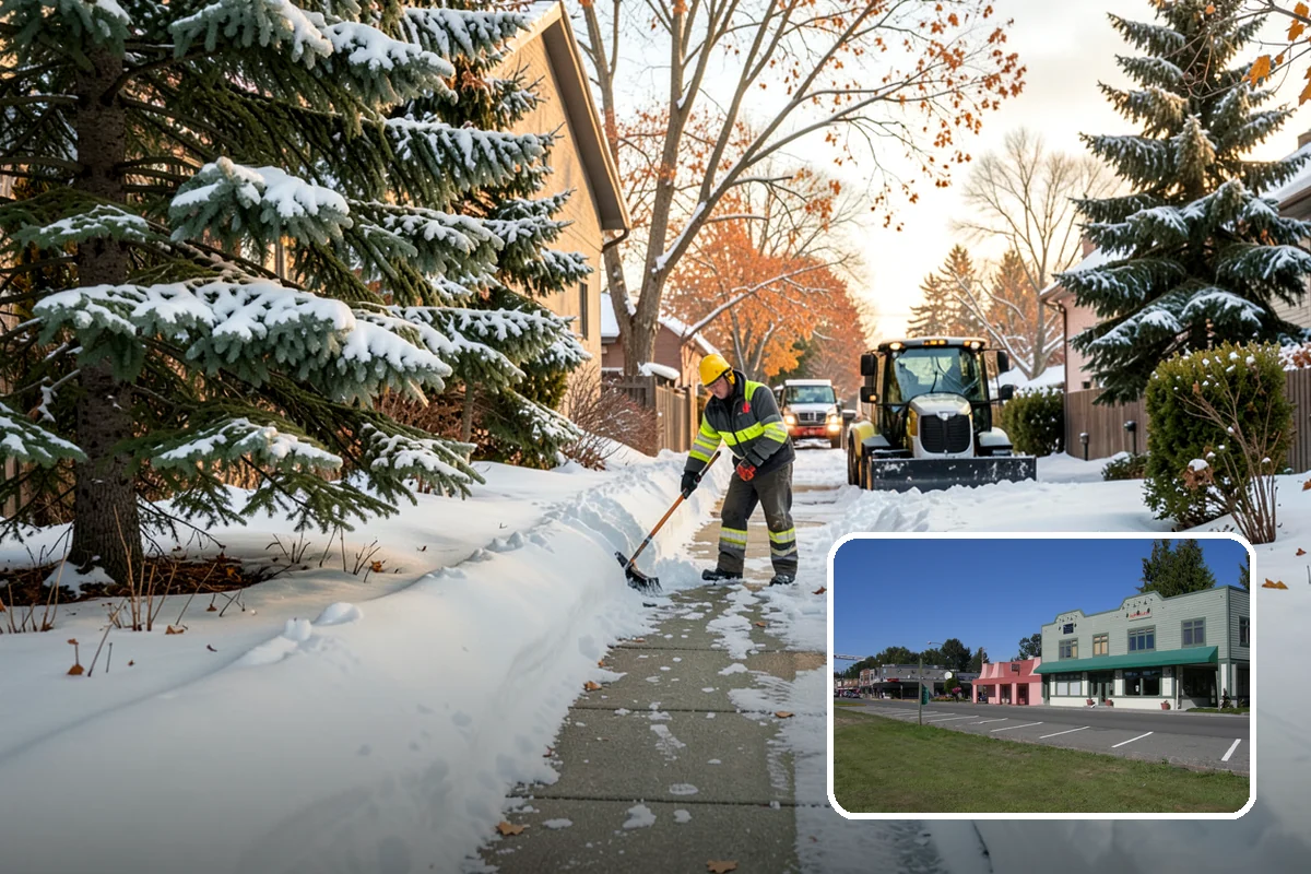 Warehouse Snow Removal in Snoqualmie, King County, WA - Open dock doors and trailer staging areas