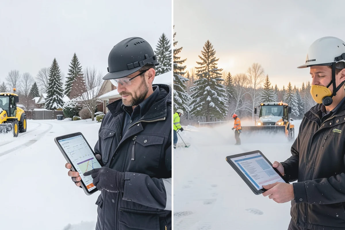 Warehouse Snow Removal in South Prairie, Pierce County, WA - Review dock layout, apron space, and trailer staging zones