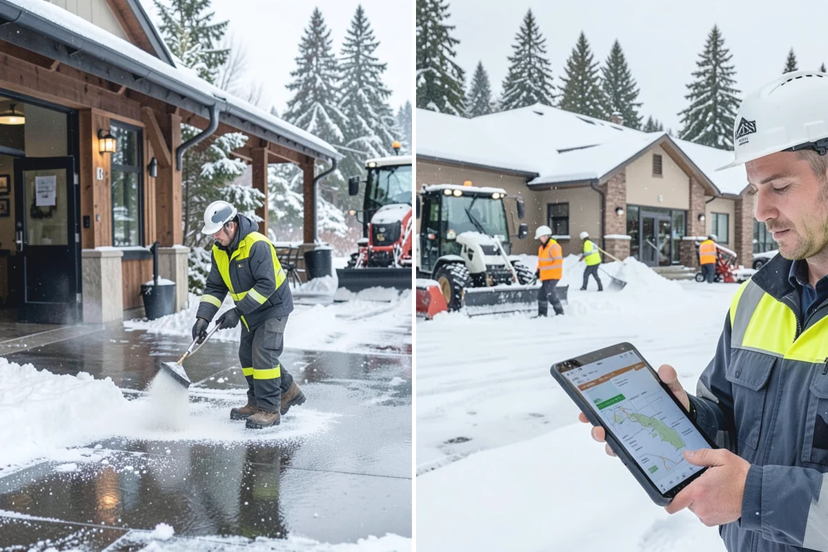 Warehouse Snow Removal in Sumner, Pierce County, WA - Review dock layout, apron space, and trailer staging zones