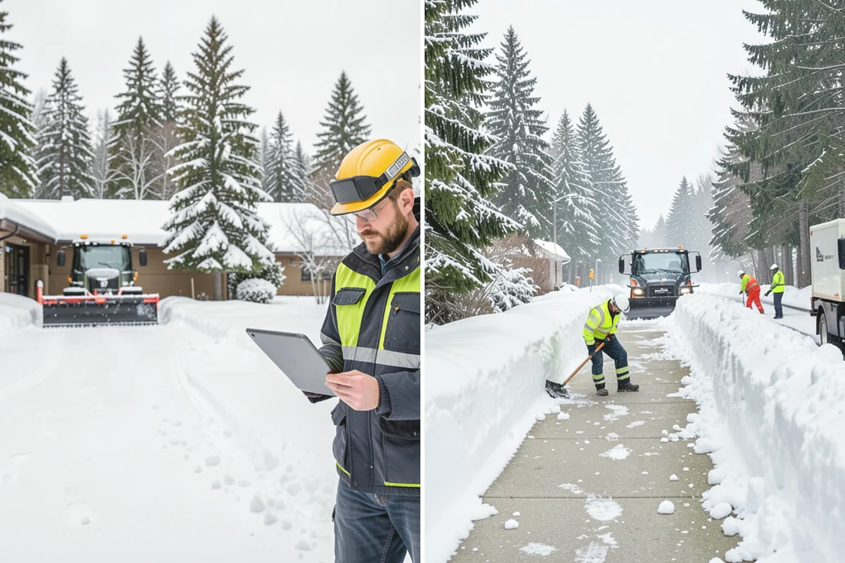 Warehouse Snow Removal in Tukwila, King County, WA - Review dock layout, apron space, and trailer staging zones