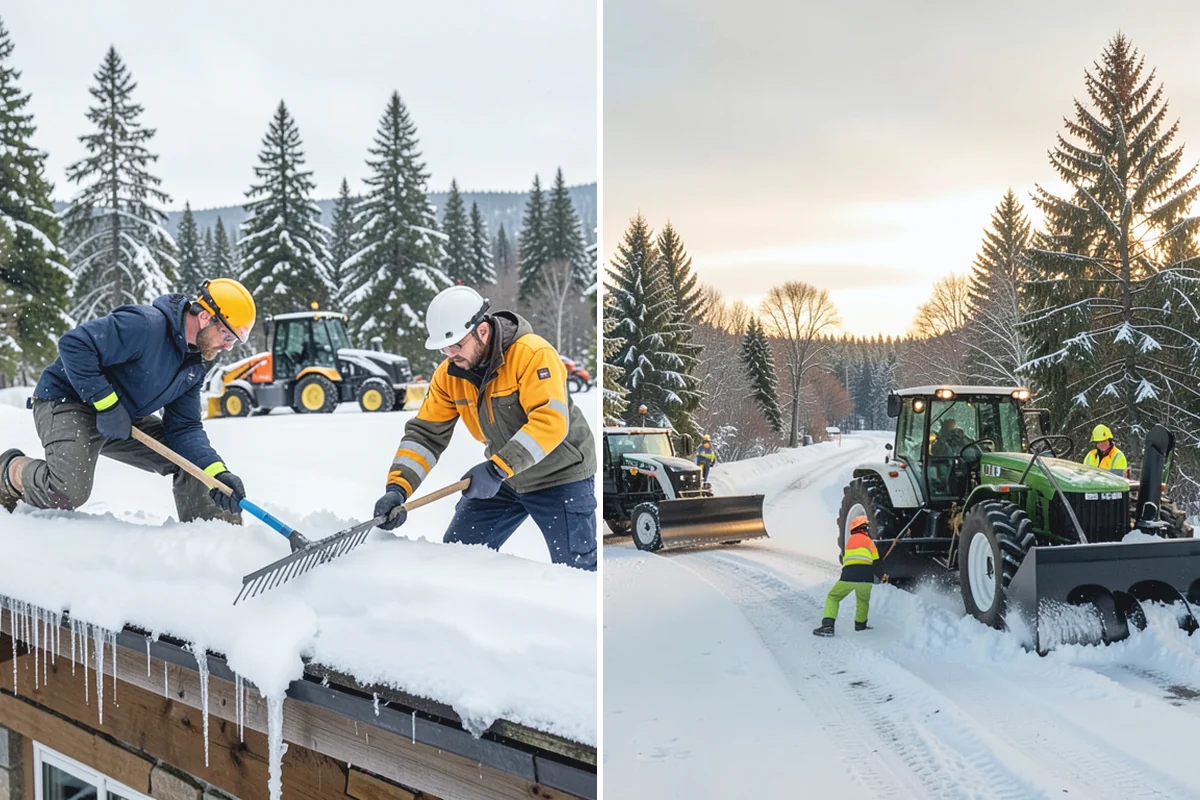Warehouse Snow Removal in Wilkeson, Pierce County, WA - Review dock layout, apron space, and trailer staging zones