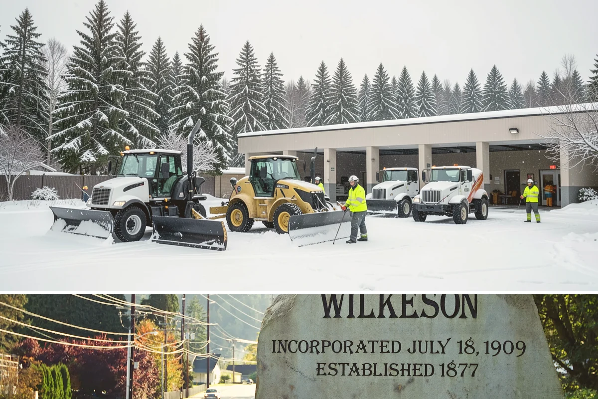Warehouse Snow Removal in Wilkeson, Pierce County, WA - Warehouses face peak risk during December and January cold snaps when wet snow compacts quickly under continuous trailer traffic.