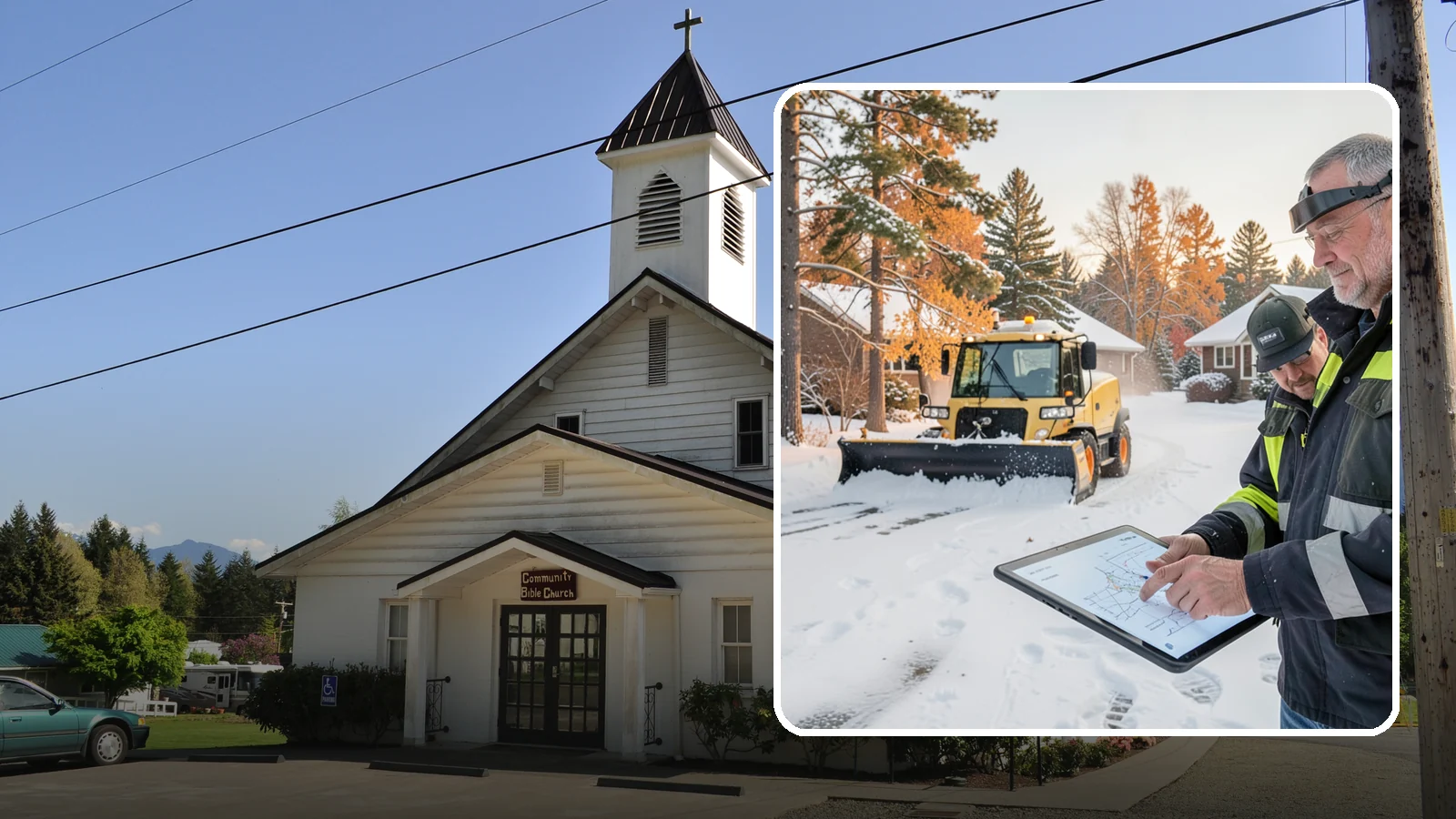 Weekend Snow Service in Concrete, Skagit County, WA - Saturday and Sunday coverage that keeps your property clear when weekday crews would otherwise be off.