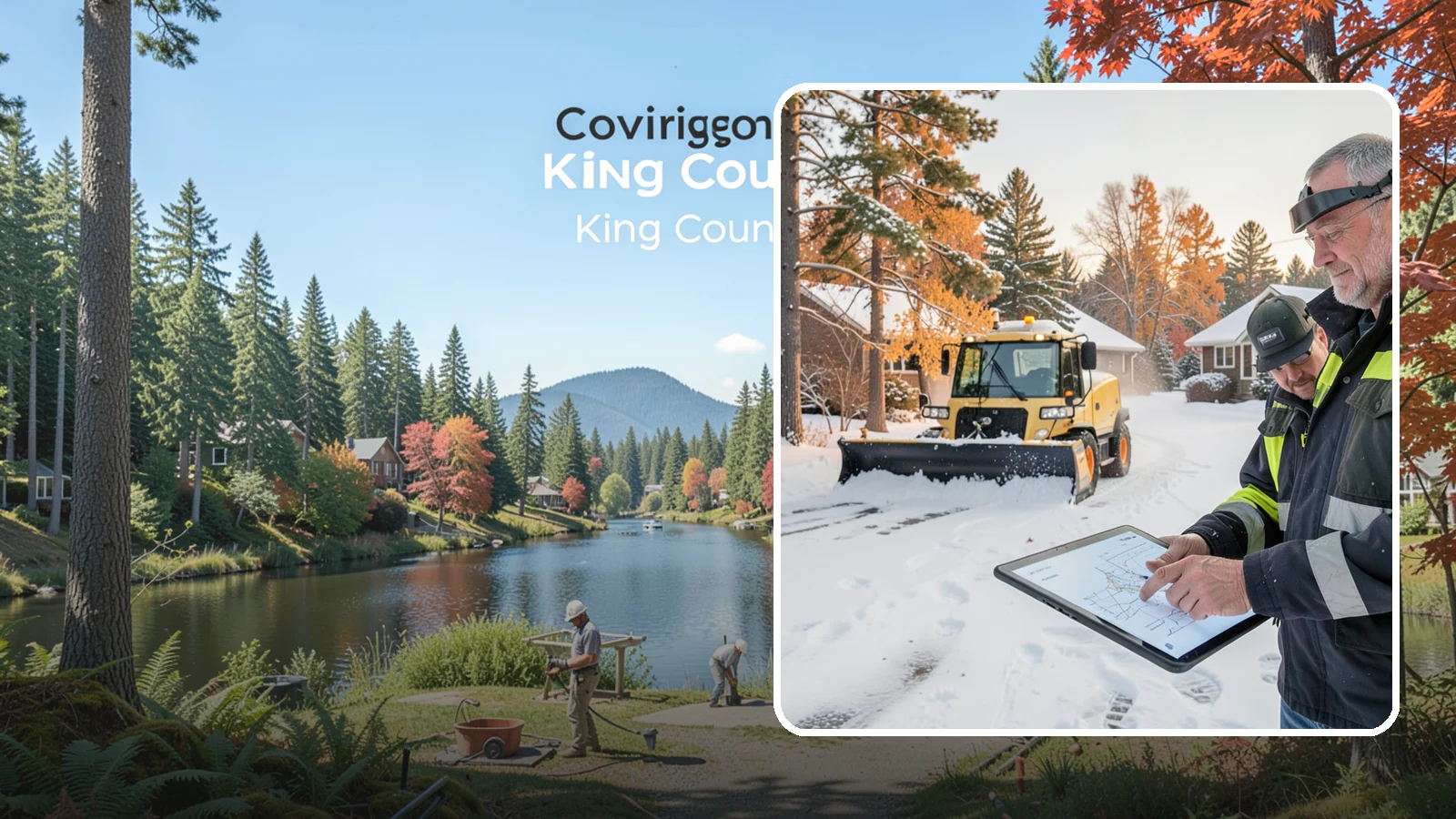 Weekend Snow Service in Covington, King County, WA - Saturday and Sunday coverage that keeps your property clear when weekday crews would otherwise be off.