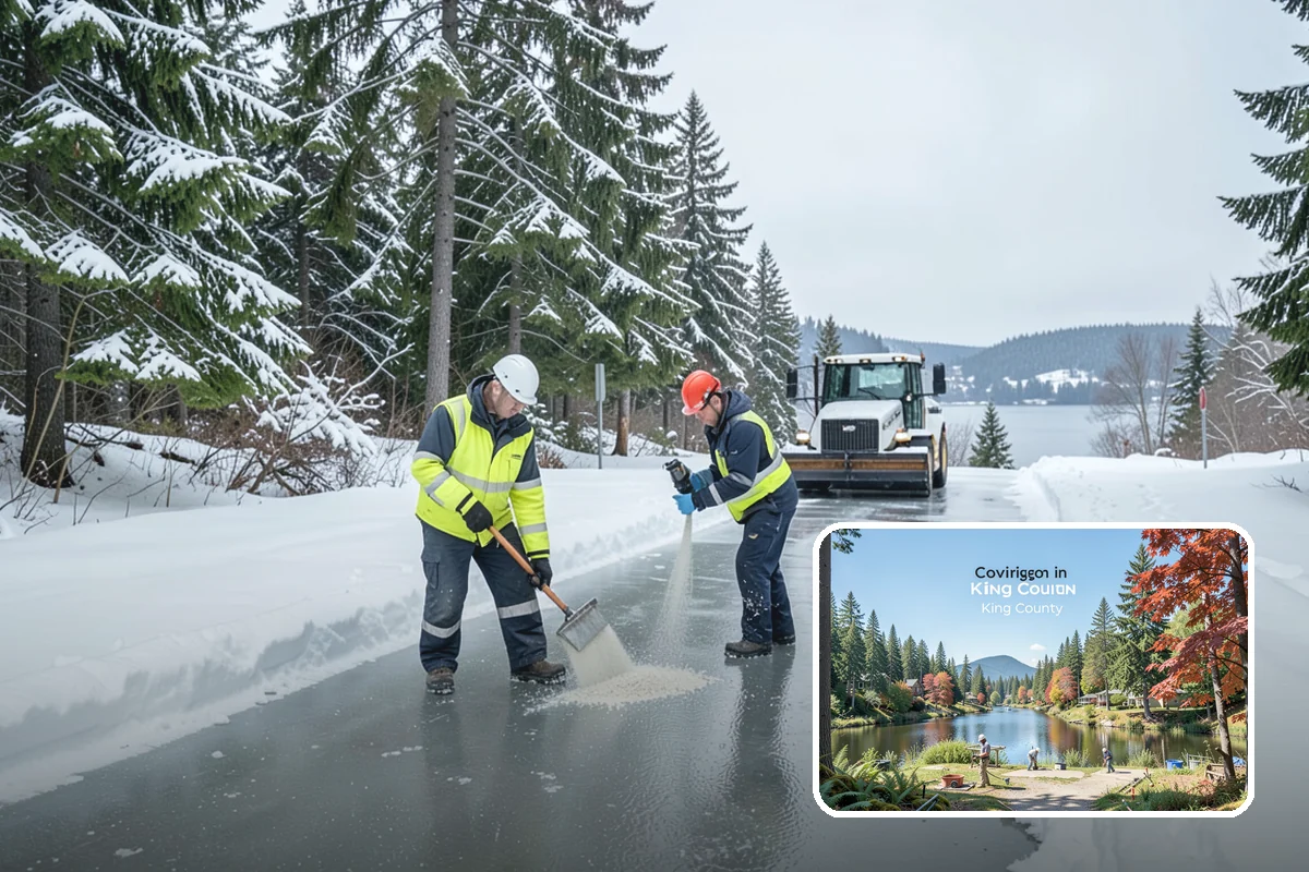 Weekend Snow Service in Covington, King County, WA - Full clearing coverage across Saturday and Sunday