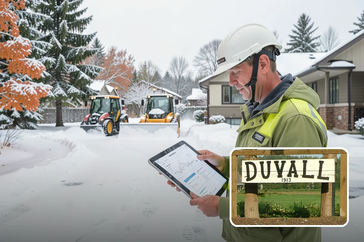 Weekend Snow Service in Duvall, King County, WA - Full clearing coverage across Saturday and Sunday